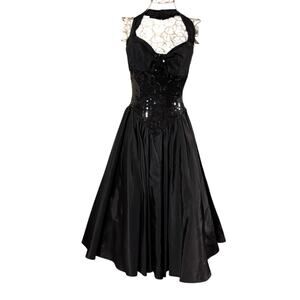 NADINE  Formal Shorter  Dress Holiday Party Size 3 Sequins